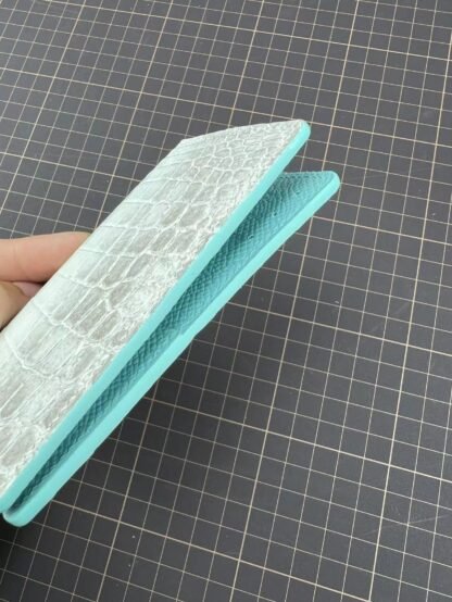 Card Holder (Double) - Himalayan / Crocodile Leather - Image 4