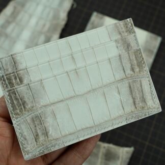Card Holder (Small) - Himalayan / Crocodile Leather