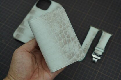 Card Holder (Double) - Himalayan / Crocodile Leather