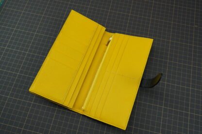 Long Wallet - Black / Yellow / Crocodile Leather - Image 3