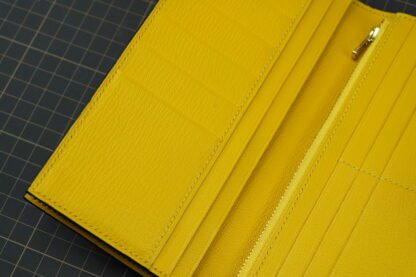 Long Wallet - Black / Yellow / Crocodile Leather - Image 10
