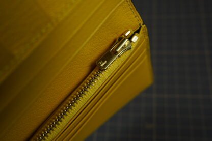 Long Wallet - Black / Yellow / Crocodile Leather - Image 7