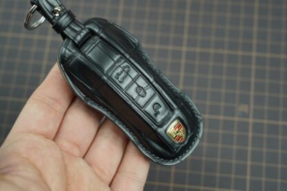 Porsche - Black / Crocodile Leather