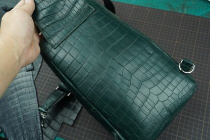 Sling Bag - Green / Crocodile Leather - Image 6