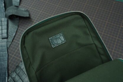 Sling Bag - Green / Crocodile Leather - Image 3
