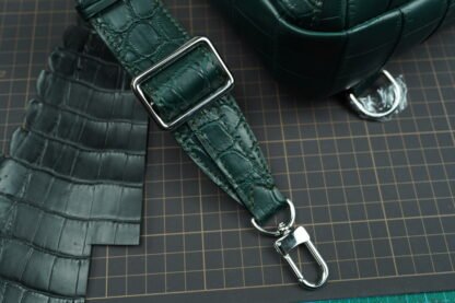 Sling Bag - Green / Crocodile Leather - Image 8