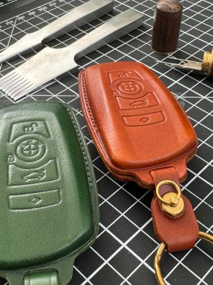 BMW - Brown / Green / Vegan Leather - Image 2