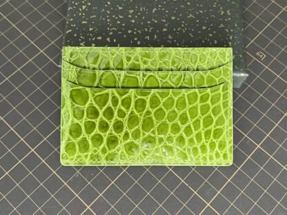 Cardholder Green crocodile skin (glossy) - Image 2